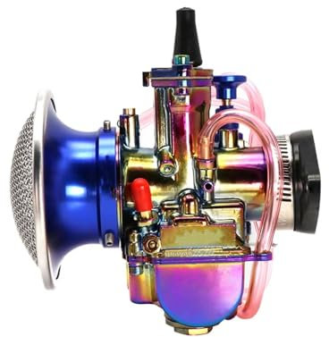 YSSLYEU Carburatore per PWK 21 24 26 28 30 32 34mm 50-250cc Moto Carbureto 3 Pz Set Adattatore Carburatore Filtro Aria con Maglia Accessori Universali(21mm)