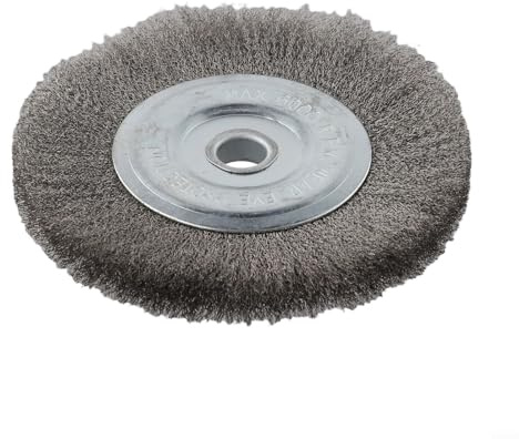 15,2 cm gewellte Drahtbürste für Schleifmaschinen, ideal zum Entfernen von Rost und Kalk, 16 mm Lochgröße