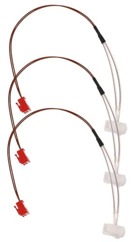 ULTECHNOVO Diesel Standheizungssensor und 2-adrigem Kabel 3 Stück Ntc50k mit Keramikgehäuse Einfache Installation Überhitzungssensor für Autoheizung Passend für Luftheizung und Dieselheizung