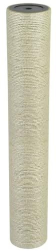Poteau de Rechange Arbre à Chat, Tronc de Rechange Griffoir de Remplacement en Sisal Naturel 8 x 50 cm 8 mm Beige