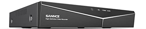 SANNCE Sistema de Seguridad 8 Canales 5MP Lite DVR AHD/TVI/CVI/CBVS/IP 5-en-1 Grabador de Video H.264 P2P Seguridad CCTV Sistema de Vigilancia Detección de Movimiento-SIN HDD