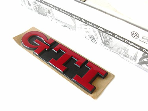 Volkswagen Original VW GTI Rear Trunk Boot Badge Emblem Red Nos - 1H6853687AJQN5
