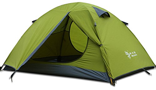 HILLMAN 3–4 Jahreszeiten, 2, 3 Personen, leicht, Winddicht, Campingzelt, Markise, Familienzelt, Zwei Türen, doppellagig mit Aluminiumstangen für Outdoor, Camping, Familie, Strand, Wandern, Reisen