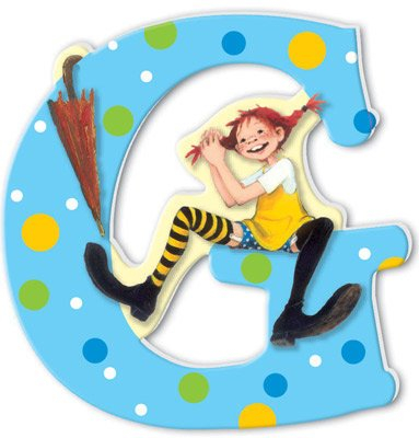 Pipi Langstrumpf Buchstabe G