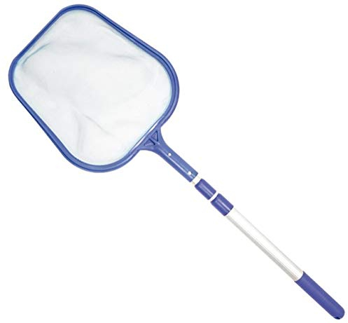 HECHT Pool Kescher 060307 Teleskop-Kescher (2-fach ausziehbar, Teleskopstange, Gesamtlänge circa 1, 5M)