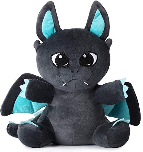 corimori 1849 Spark der Drache Plüschtier Kuscheltier Stofftier, Kinder Baby Jungen Mädchen, 30cm, Schwarz, Blau