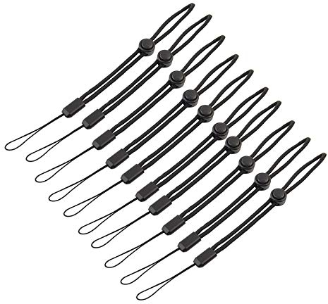 10Pcs Cordon avec Dragonne,Lanière Dragonne Lampe de Poche,Dragonne Anti-Perdu avec Bouton Détachable pour Lampe,Téléphone,Clés,Outils de Plein Air