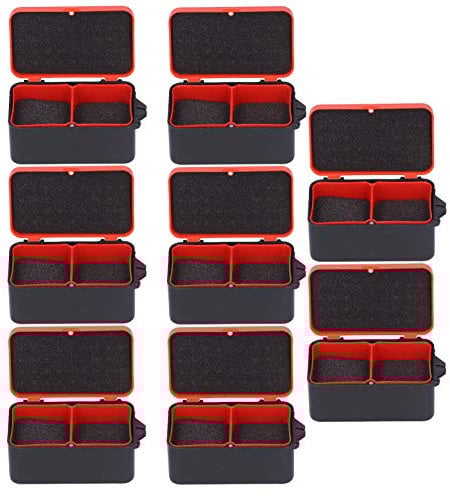 8 PCS Fishing Bait Box 9.8 * 6 * 4.8cm Portable Fishing Tackle Box Fishing Tackle Storage Case(M)