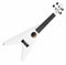 Rocktile FV-04 WH Ukulele - Sopran-Ukulele im Heavy-Design - Mensur: 343 mm - Gesamtlänge: 60,5 cm - Korpus und Hals aus Linde - Bestückt mit Aquila Super Nylgut-Saiten - 2 Gurtpins - Weiß