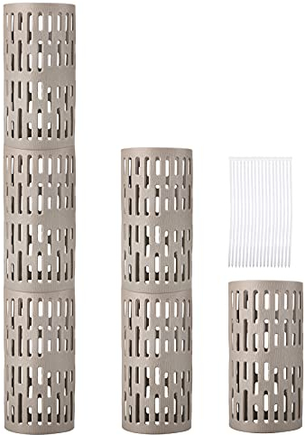 SUREH Lot de 6 Protections de Tronc d'arbre en Plastique avec 18 Attaches à Fermeture éclair, Taille réglable, Housse de Protection Contre Les écorces de Plantes en Maille Durable