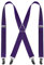 Bretelle da uomo con 4 clip a forma di X, bretelle elastiche regolabili per pantaloni da uomo, bretelle da uomo, Viola, Taglia unica