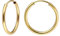 trendor Damen-Ohrringe Gold 333 / 8K Creolen Breite 2 mm Ø 20 mm eleganter Ohrschmuck für Damen, zauberhafter Schmuck aus Echtgold, zeitlose Geschenkidee, 15174