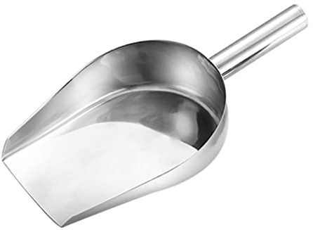 jojofuny 1stk Mehlschaufel Kleine Schaufeln Für Kanister Metall Schaufel Kaffee Zuckerschaufel Eisschaufel Für Eismaschine Klare Süßigkeitsschaufel Metallschaufel Trockeneis Stahl Teelöffel