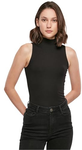 Build Your Brand Body pour femme sans manches à col roulé Noir Taille M, Noir, M