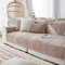 Samt Sofabezug Ecksofa l Form Sofa Überzug Couchbezug Sofa/Couch Wurfdecke Eckcouch 3/2/1 Sitzer Sofaschutz Sofaüberwurfe Sofaschoner Sofabezüge rutschfest Hund Katze (Kamel,90x180cm/Rechteckig)