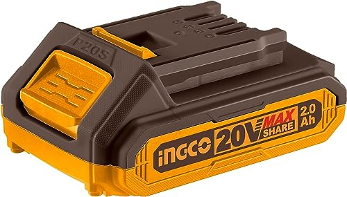 INGCO 2.0Ah Lithium-Ion Battery Pack, Compatible with All INGCO 20V Power Tools