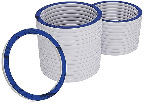 KKMSEALS Dichtungsringe Set Sanitär - Wasserhahn Dichtung 1 1/2” - Flachdichtung Gummi - Dichtungen aus Mineralfaser und NBR-Kautschuk - Dichtungsring Blaue - Dichtungsset (25 Stück, 62x46x2mm)