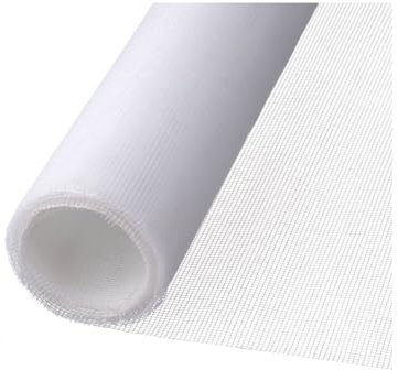 Tela mosquitera por Metros, Tela mosquitera para Puerta y Ventana, Tela mosquitera Fibra DE Vidrio Gris, Blanca o Negra, mosquiteras tamaño a Elegir (120x250cm, Blanco)