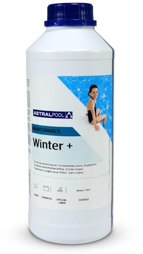 Astral Pool Wintermittel 1L - Effektive Winterpflege für Pools - Verhindert Algen Bakterien Kalk - Einfache Anwendung - Schwimmbecken Einwinterungsmittel