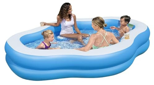 Piscina gonfiabile da giardino per bambini e famiglie con finestra trasparente