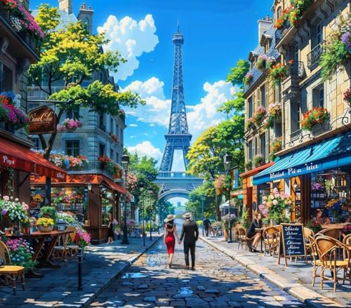 1000 piece jigsaw puzzles for adults Jigsaw Puzzles for Adults 1000 jigsaws 1000 pieces for adults Challenging Puzzle Games TOTBLISS (Romatic Paris)