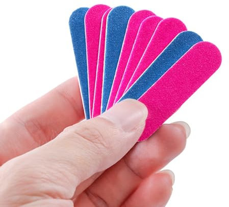 10/20/50/100/200 Piezas de limas de uñas Desechables de Doble Cara for manicura y pedicura, Grano 180/240(100pcs-5cm)
