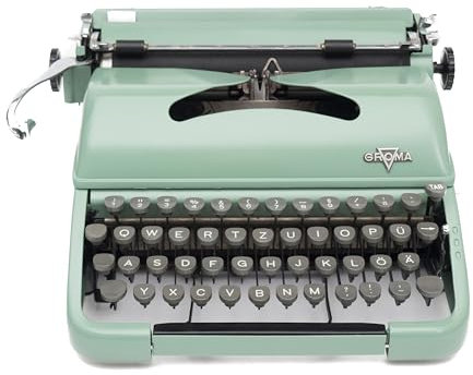 Restaurierte Schreibmaschine grün