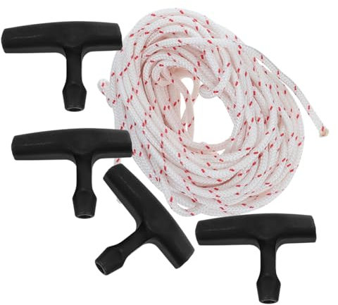 Toddmomy Kit De Corde De Démarrage De Rechange Pour Tondeuse À Gazon 10 M Cordon De Traction De 4 Mm Haute Fiabilité Prise En Main Sûre Installation Facile
