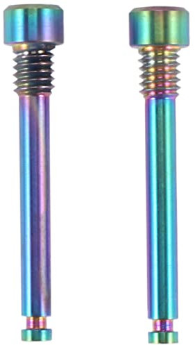 Joskeijky Bulloni in Titanio per Pastiglie Freno a Disco di VeLo Inserti Perno Filettato per Pinza Disco Idraulico XT R XT Colore Sfumante