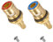 Tête a Disques Céramique 1/2 Cartouches Céramique Mitigeur Robinet, Universelles de Rechange Valves Robinet en Laiton Quart de Tour pour Cuisine Salle de Bain (1 Bleu + 1 Rouge)