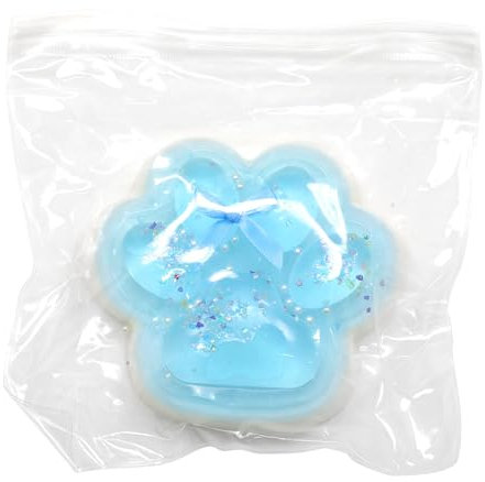 Yamobi süße Taba Squishy Katzenpfoten,HandgemachtesCat Paw Squishy Toy, Taba Squishy Paw für Kinder und Erwachsene(Blau)