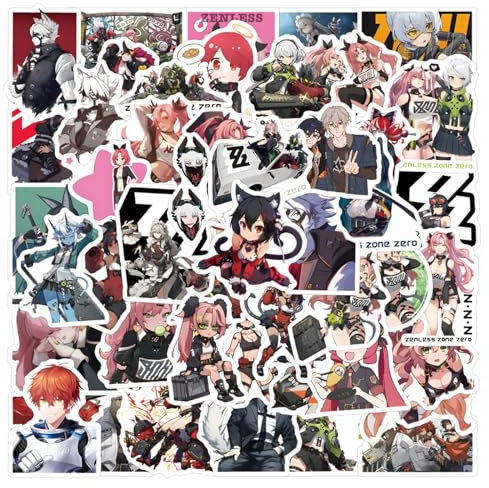 60 Pcs Zone Zero Stickers for Laptop, Cool Decals for Teens Kids Boys Skateboard Phone