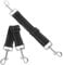 BESPORTBLE 2st Verbindungsstück Für Hundehalsband Hunde-sicherheitshalsband-Clips Hundeleine Mit Verstellbarer Verlängerung Autositzleine Für Hunde Austausch des Leinenclips Nylon Black