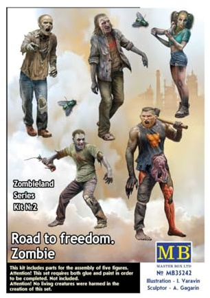 Masterbox 1:35 - Zombieland, Kit Nr. 2, Zombies