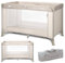 Lorelli Baby Reisebett, 2 in 1 Babybett und Laufstall Carina, Kinderbett ab Geburt bis 15 kg, Faltbar inkl. Transporttasche, Beige