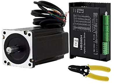 12 Nm Closed Loop Nema 34 Schrittmotor mit HSC86H Hybrid Servo Kit 2 Phase for CNC Lasergravur 1000 Line Encoder Mit Effizienz und Präzision