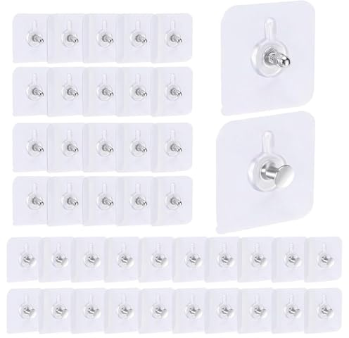 40 ganci autoadesivi per foto da appendere senza foratura, ganci da parete autoadesivi per immagini poster foto quadri decorativi