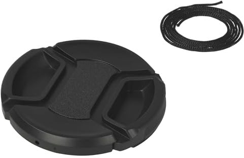 vhbw Objektivdeckel 58 mm kompatibel mit Sigma 70-300 mm 4-5.6 DG APO Makro Kamera - Kunststoff Schwarz, mit Innengriff