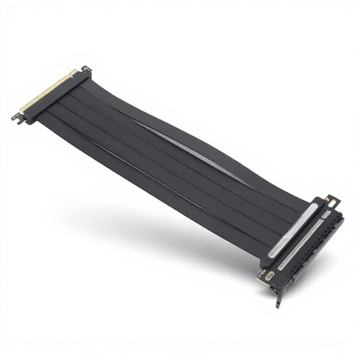 XUMIUZIY GPU Steigende Säulenkabel, 12 -V -Netzteilblatt und Segmentierte 180 Grad PCIe Spiele 4,0 X16 Silber Silberkabel für Z590 Chipsätze (250 mm)