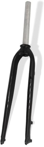 KANGXYSQ 26in 27.5in 29in Aluminum Alloy Mountain Bike Rigid Fork 28.6MM Straight Tube Bikes Fork QR 9 * 100mm Bikes Front Fork Disc Brake Hard Fork(Black,29in)