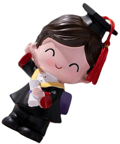 BESPORTBLE Graduation Cake Dekoration Doktor Figur Tortendeko Niedlich Cartoon Form Wiederverwendbar für Kuchen Dessert Tisch Büro Geschenk