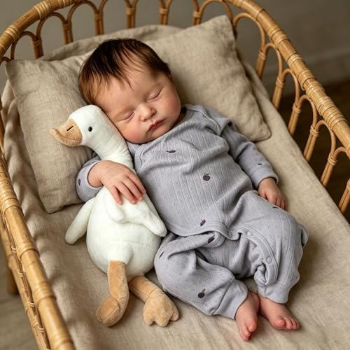 RXDOLL Real Life Reborn Babypuppen aus Silikon, Ganzkörper-Vinyl-Mädchen, 45,7 cm, realistische Babypuppen, die echt schlafen, Vollsilikon-Reborn-Puppen, lebensechte Neugeborene, waschbare Puppe