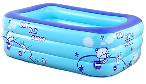 Piscina per Famiglie Piscina Gonfiabile per Famiglie Centro per Bambini Rettangolare Piscina per Bambini Piscina da Giardino (180 cm)