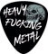 chemstickattack Aufkleber/Sticker Plektrum Heavy Fucking Metal ca. 10x9 cm