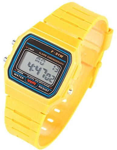 Taffstyle Damen Herren Sportuhr Silikon Armbanduhr 80er Jahre mit Alarm Datum Kalender Viereckig Vintage Retro Digital Uhr