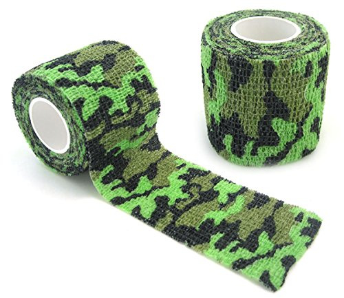 Namvo Selbstklebendes Non-Woven Camouflage Wrap Gewehr Pistole Jagd Camo Stealth Tape 4.5M - Sumpf Tarnung