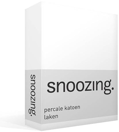 Snoozing - Betttuch - Perkal - 240x260 cm - Wit