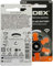 Widex | Piles pour appareils auditifs | 10 paquets | 60 piles | Autocollant orange | P13 | Prothèses auditives