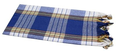 Dufte Momente Strandtuch Pestemal Classic Blau kariert ca. 80x180 cm Hamamtuch 80% Baumwolle, 20% Polyester