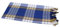 Dufte Momente Strandtuch Pestemal Classic Blau kariert ca. 80x180 cm Hamamtuch 80% Baumwolle, 20% Polyester